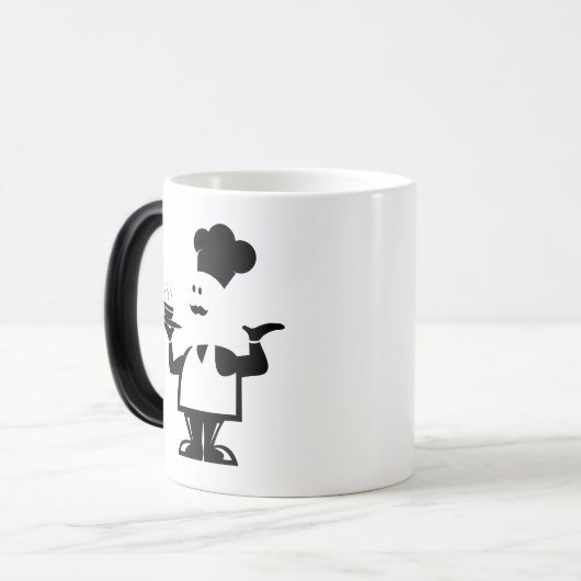 Koch mit einer Schüssel Suppe Verwandlungstasse (Vorderseite Links)