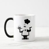 Koch mit einer Schüssel Suppe Verwandlungstasse (Links)