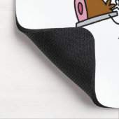 Koch mit gebackenem Schinken Mousepad (Ecke)