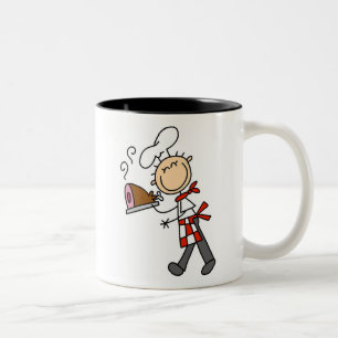 Koch mit gebackenem Schinken Zweifarbige Tasse