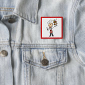 Koch mit Geburtstagskuchen Button (Beispiel)