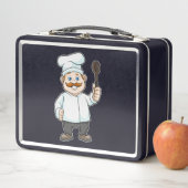 Koch mit Koch Hut & Soup Löffel Metall Brotdose (Beispiel)