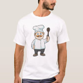 Koch mit Koch Hut & Soup Löffel T-Shirt (Vorderseite)
