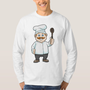 Koch mit Koch Hut & Soup Löffel T-Shirt
