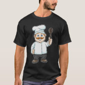 Koch mit Koch Hut & Soup Löffel T-Shirt (Vorderseite)