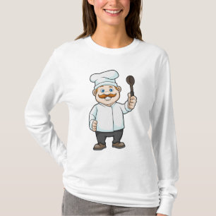 Koch mit Koch Hut & Soup Löffel T-Shirt