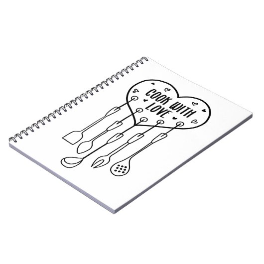 Koch mit Liebe Notizblock (Linke Seite)