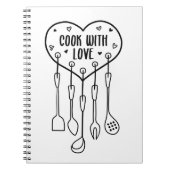 Koch mit Liebe Notizblock (Vorderseite)