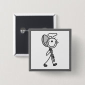 Koch Mit Löffel Button (Vorne & Hinten)