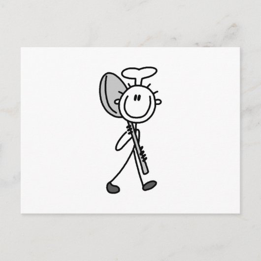 Koch Mit Löffel Postkarte (Vorderseite)
