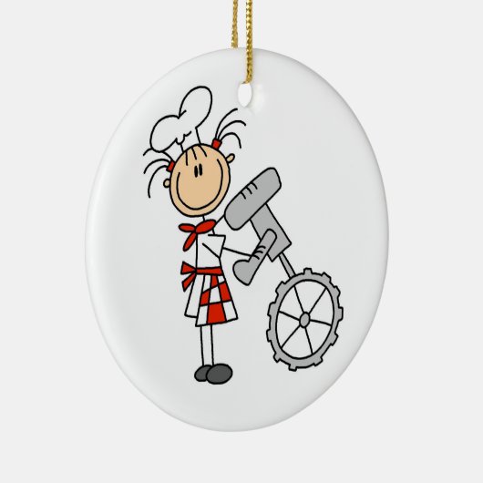 Koch mit Mixer Keramikornament (Rechts)