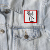 Koch mit Pfanne Button (Beispiel)