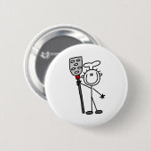 Koch mit Pfanne Button (Vorne & Hinten)