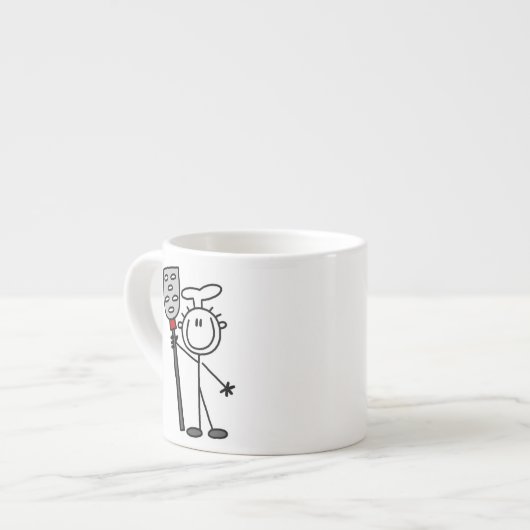 Koch mit Pfanne Espressotasse (Vorderseite Links)