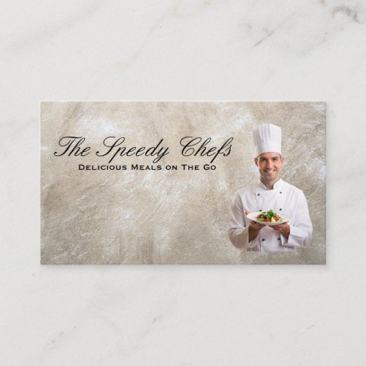 Koch mit plattiertem Futter Visitenkarte (Vorderseite)