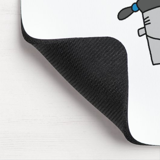 Koch mit Pots und Pans Mousepad (Ecke)