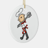 Koch mit Salat Keramikornament (Rechts)