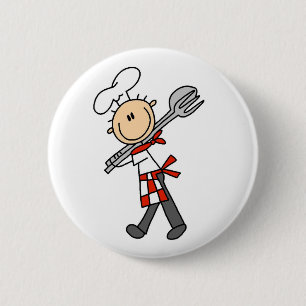 Koch Mit Salatzange Button