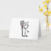 Koch mit Spatula-Hemden und Geschenken Karte (Gelbe Blume)