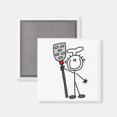 Koch mit Spatula-Hemden und Geschenken Magnet (Vorderseite/Rückseite)