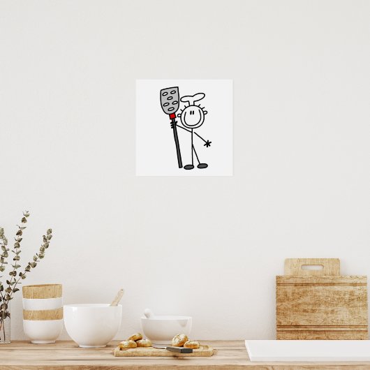 Koch mit Spatula Poster (Küche)