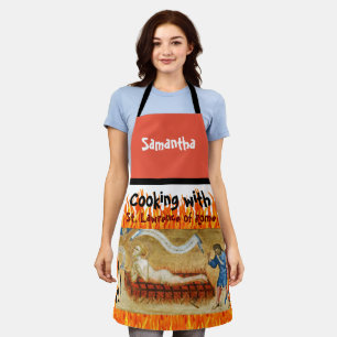 Koch mit St. Lawrence All-Over Print Apron Schürze