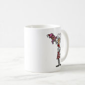 Koch mit T - Shirt und Geschenken Kaffeetasse (VorderseiteRechts)