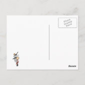 Koch mit Töpfen und Pfannen Postkarte (Rückseite)