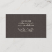 Koch Modernes Goldmesser Beruflich Visitenkarte (Rückseite)