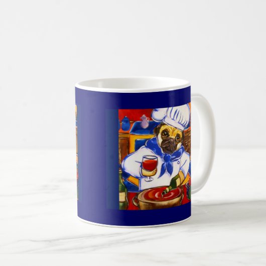 Koch Mops Kaffeetasse (VorderseiteRechts)