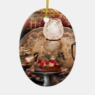 Koch - Nahrung - Kuchen - Bereit für das Party Keramik Ornament