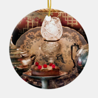 Koch - Nahrung - Kuchen - Bereit für das Party Keramik Ornament