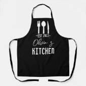 Koch Name Mit Monogramm Schürze (Vorderseite)