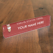 Koch Namensplakette (Seite)