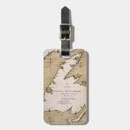 KOCH: NEUFUNDLAND, 1763 GEPÄCKANHÄNGER (Vorderseite vertikal)