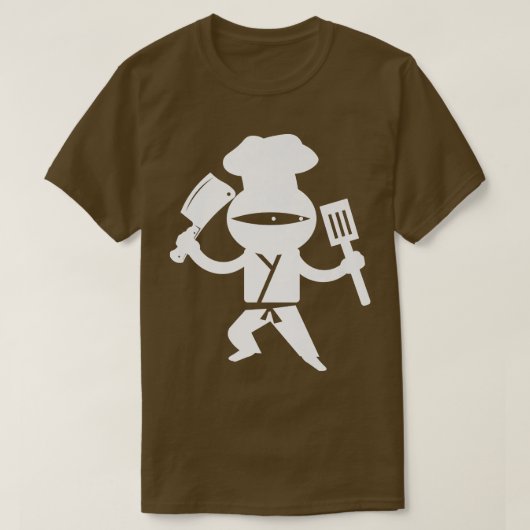 Koch Ninja Küche Restaurant Backofen Küche T-Shirt (Design vorne)