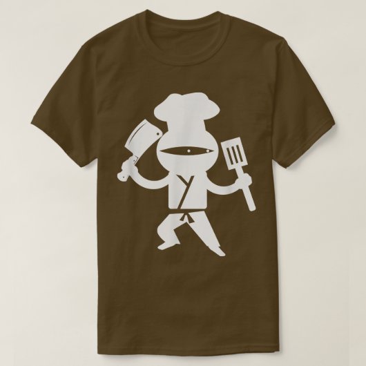 Koch Ninja Küche Restaurant Backofen Küche T-Shirt (Design vorne)