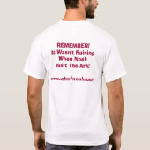 Koch Noah, WWW.CHEFNOAH.COM T-Shirt (Rückseite)