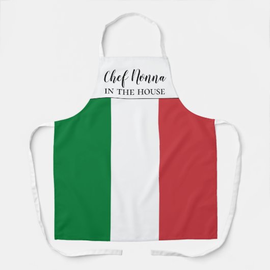 Koch Nonna Italy Flag All-over Print-Schürze Schürze (Vorderseite)