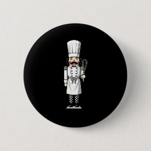 Koch Nussknacker Kochmütze Weihnachten  Button
