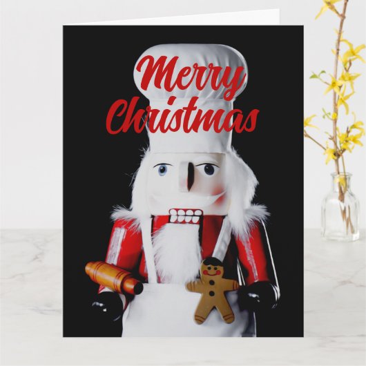 Koch Nutcracker Karte (Gelbe Blume)