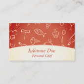 Koch- oder Restaurantkarte Visitenkarte (Vorderseite)