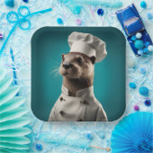 Koch Otter Pappteller (Party)
