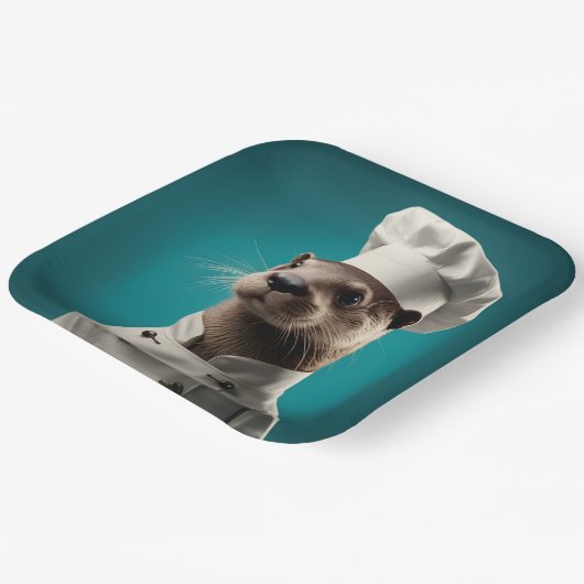 Koch Otter Pappteller (Gewinkelt)