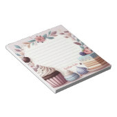 Koch Pastell Desserts nach Maß Notizblock (angewinkelt)