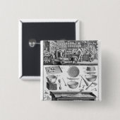 Koch, Pastetenbäcker, Lebensmittellieferant Button (Vorne & Hinten)