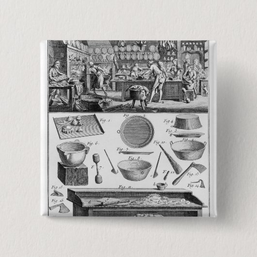 Koch, Pastetenbäcker, Lebensmittellieferant Button (Vorderseite)
