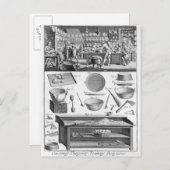 Koch, Pastrykoch, Caterer Postkarte (Vorne/Hinten)