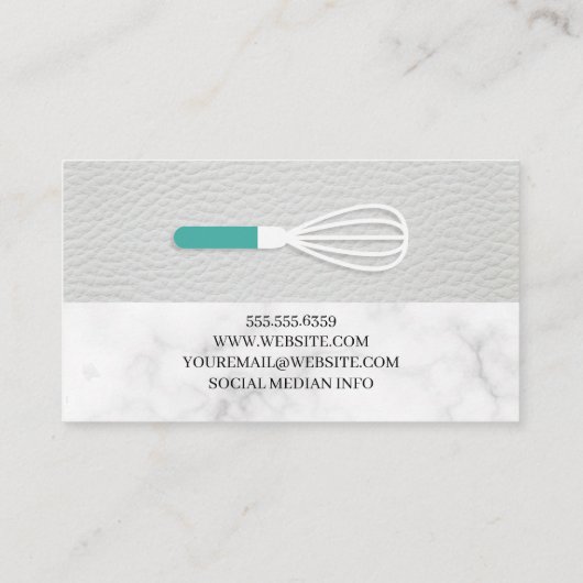 Koch Pattern | Leder | Whisky Visitenkarte (Rückseite)