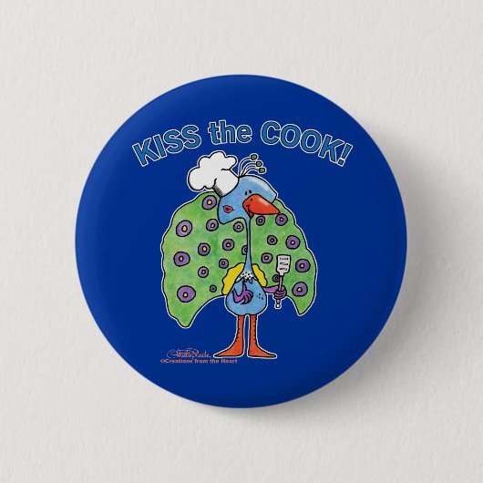 Koch Peacock, Küss den Koch! Button (Vorderseite)